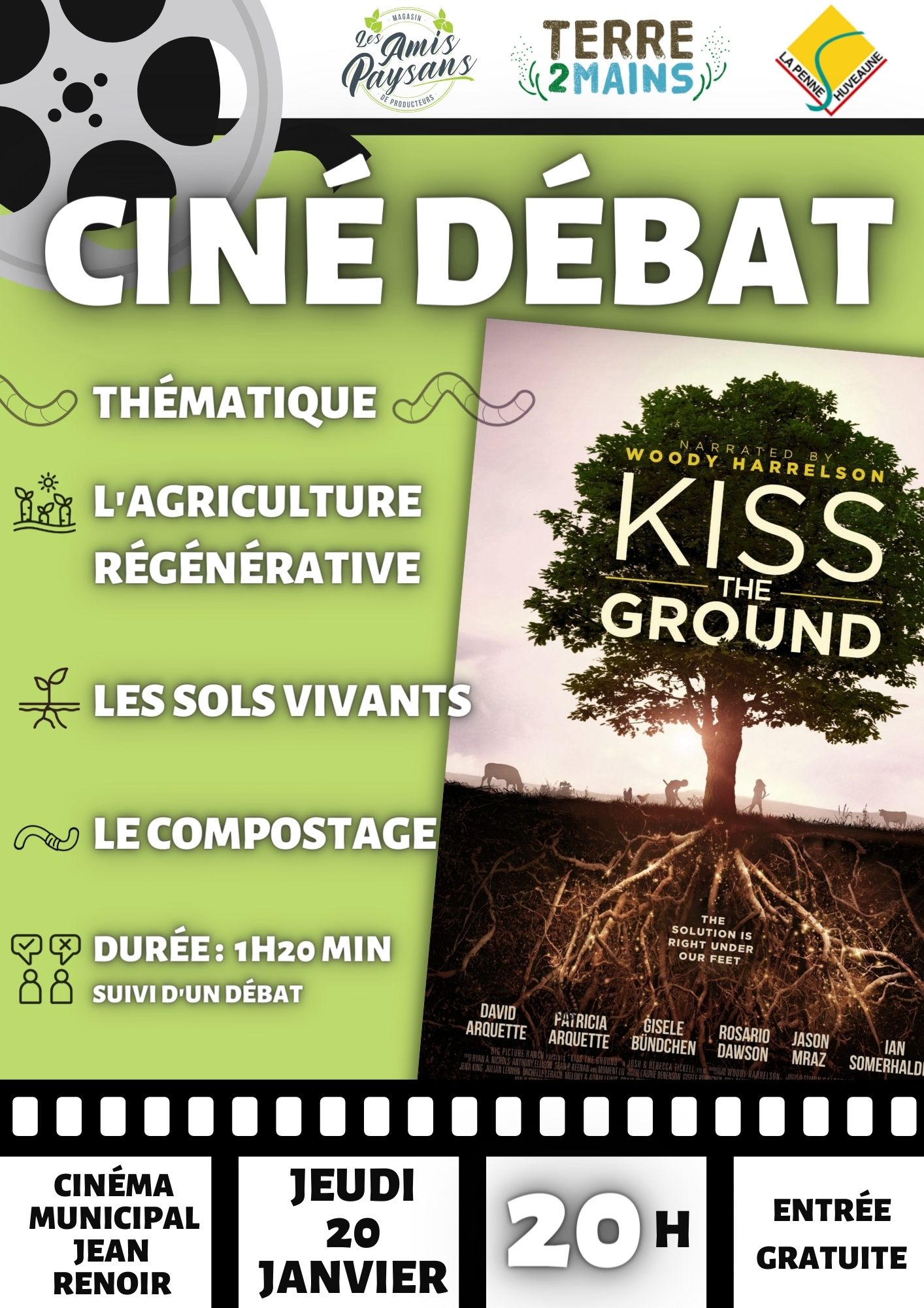CINE DEBAT – KISS THE GROUND – AGRICULTURE REGENERATIVE