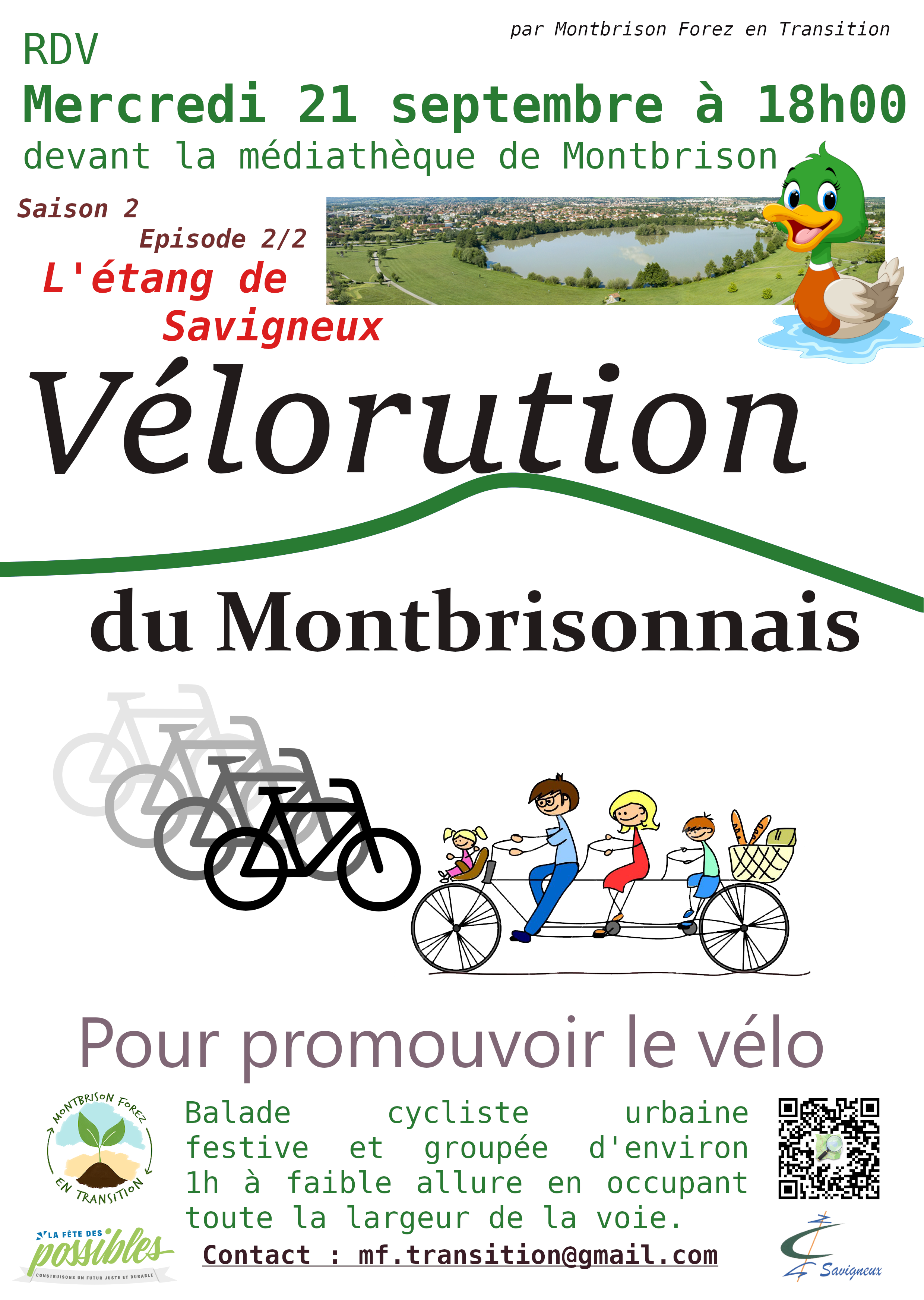 Vélorution du Montbrisonnais – étang de Savigneux