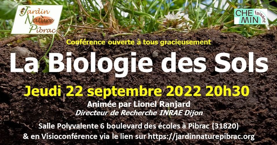 Conférence / visioconférence La Biologie des sols