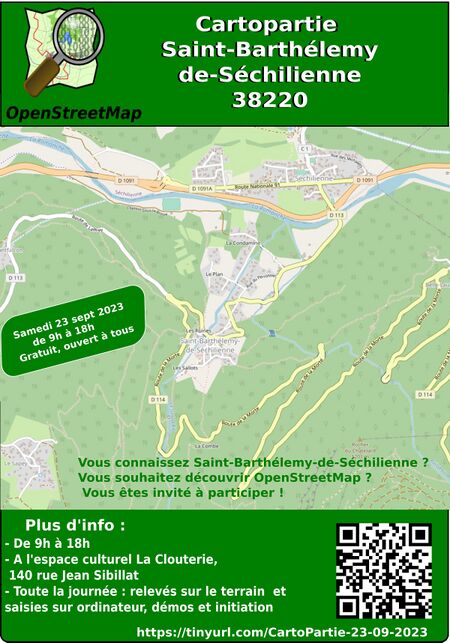 Cartopartie OpenStreetMap Saint-Barthélemy-de-Séchilienne