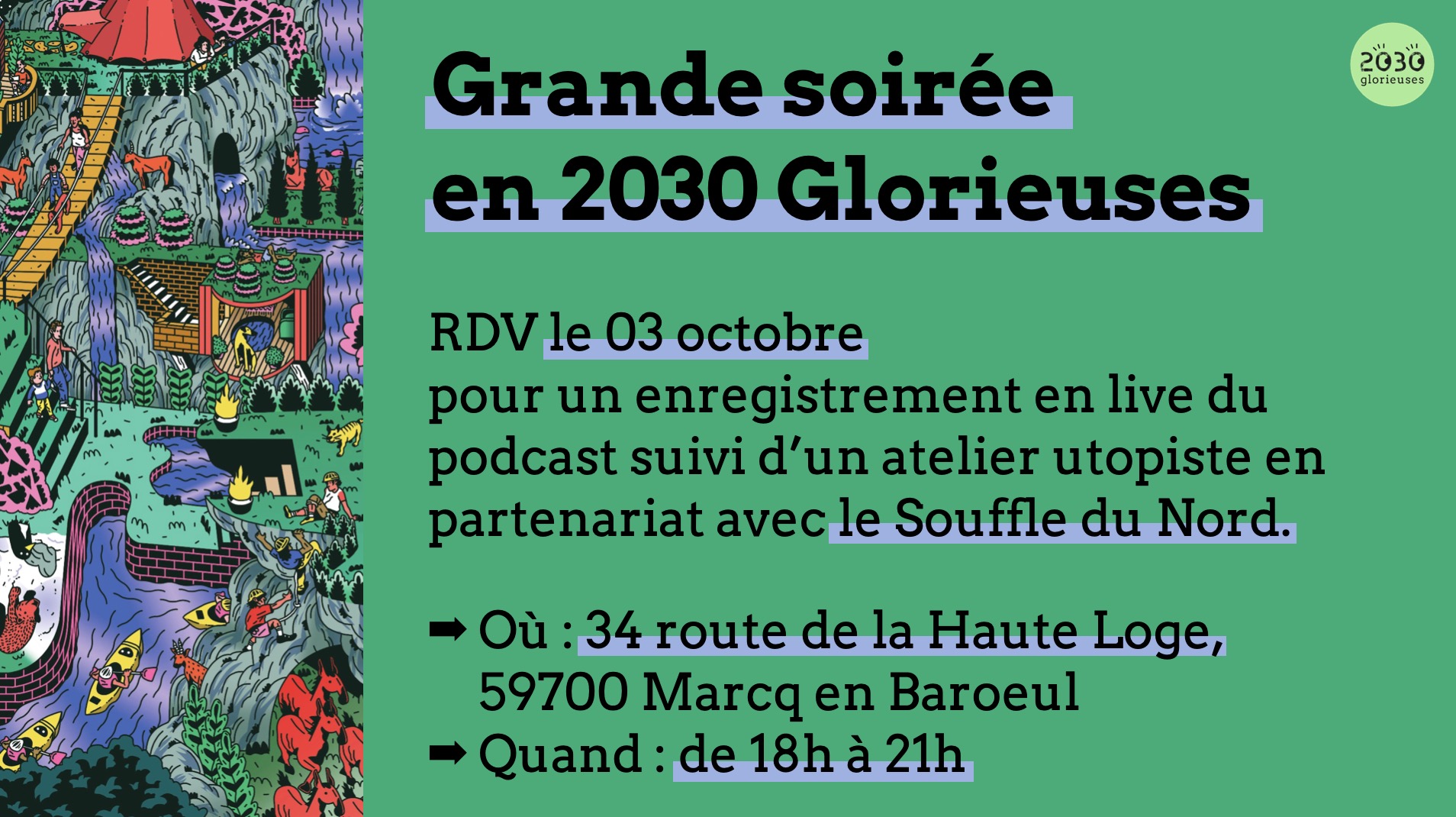 Grande soirée en 2030 Glorieuses