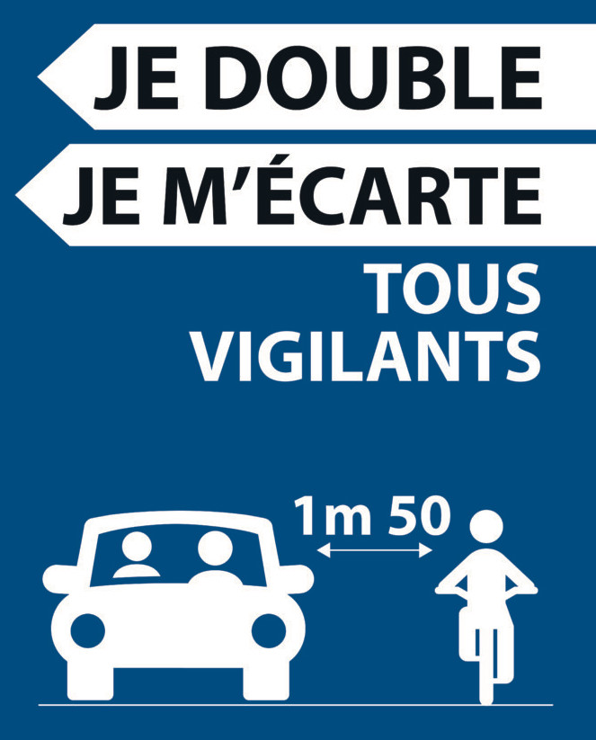 Je double, je m’écarte de 1m50