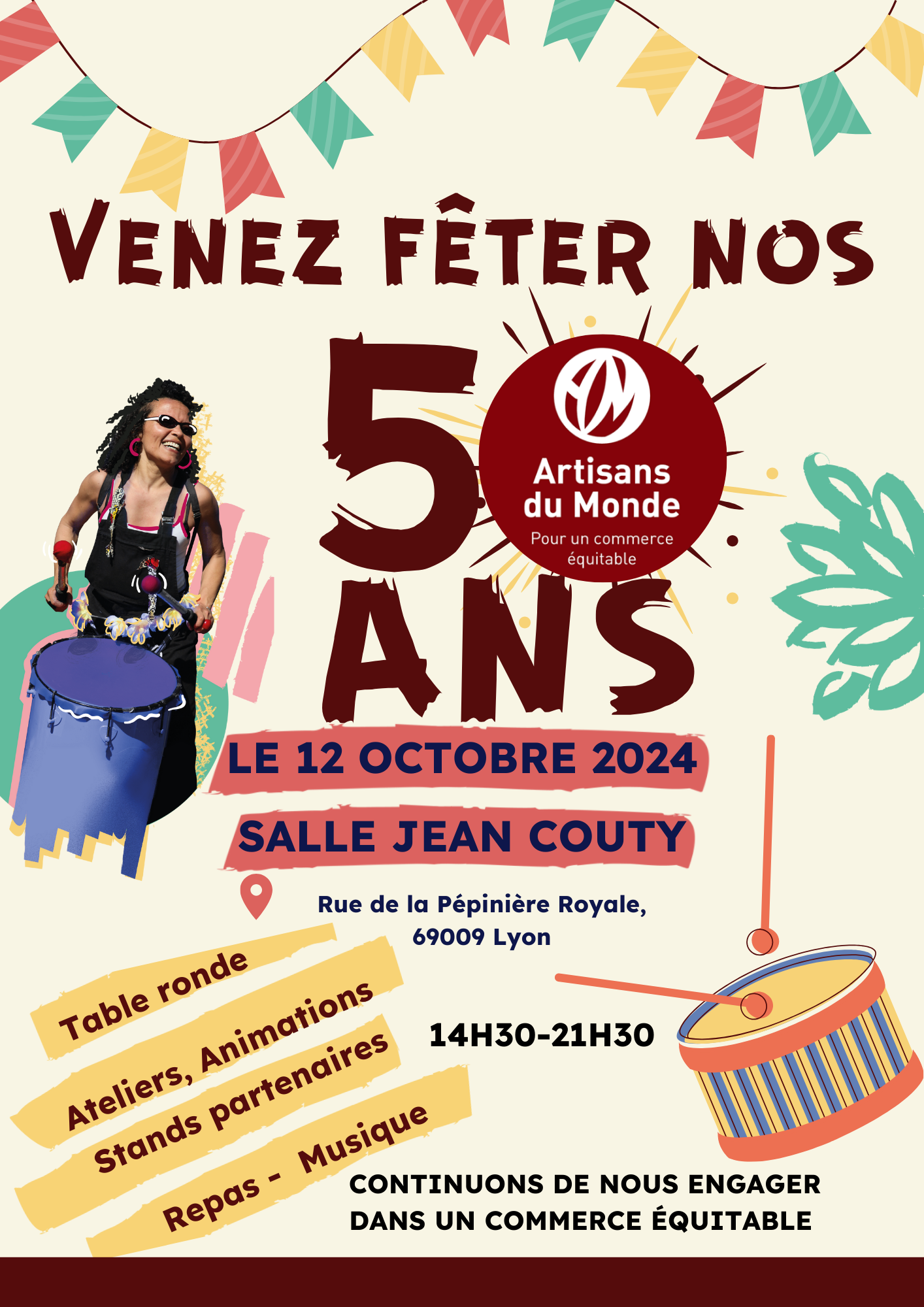 Venez fêter nos 50 ans