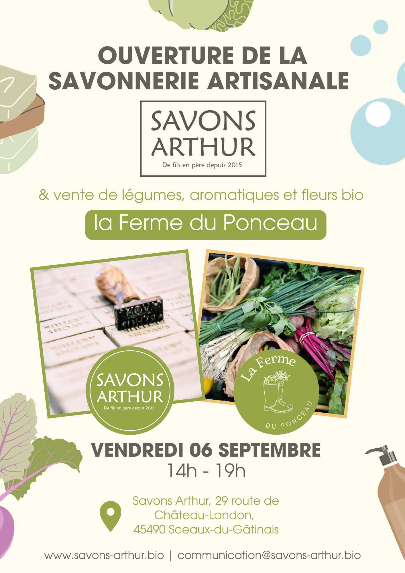 Ouverture de la savonnerie et vente de produits locaux